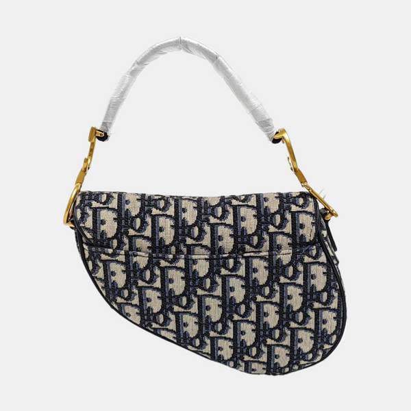 Saddle Mini Oblique Canvas Blue