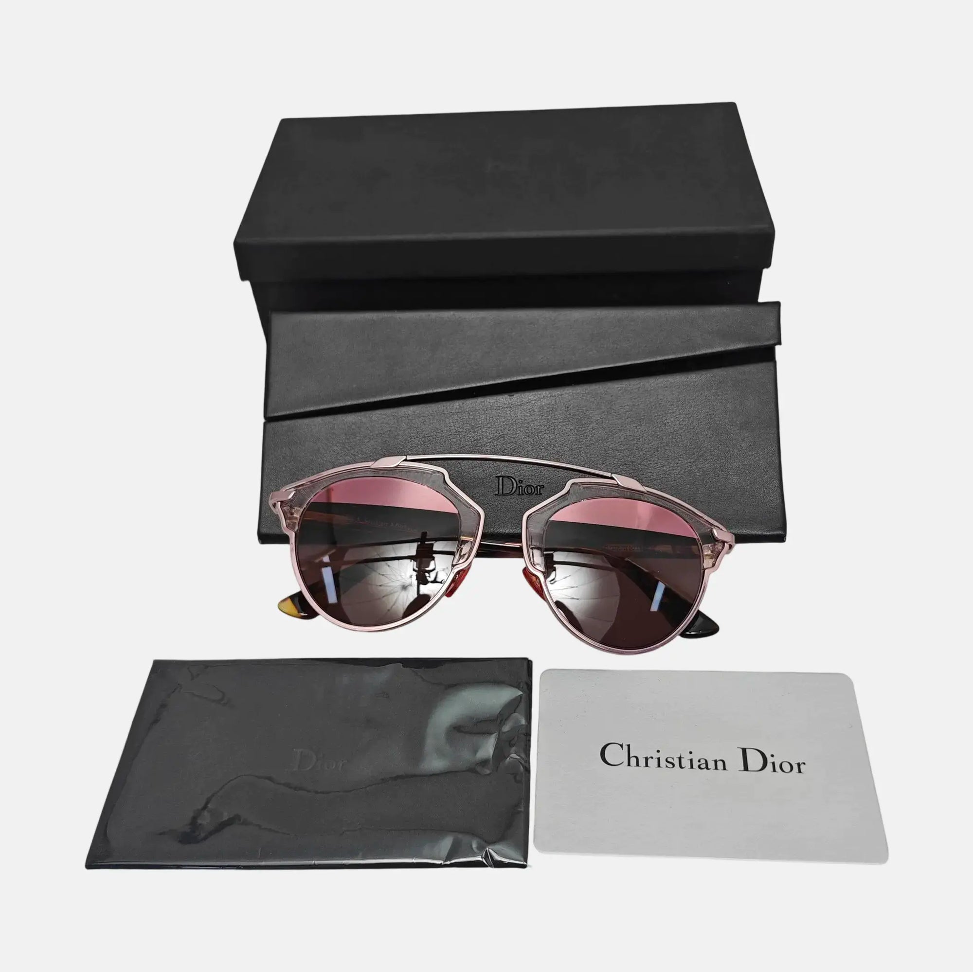 Metal Sunglasses Red