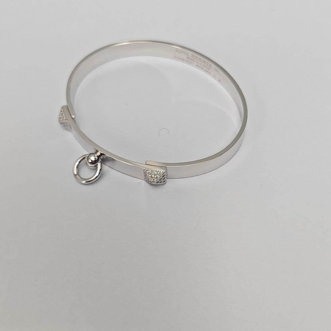 Collier De Chien 18k Gold Silver Bangle