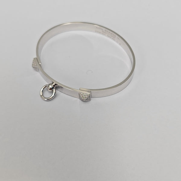 Collier De Chien 18k Gold Silver Bangle