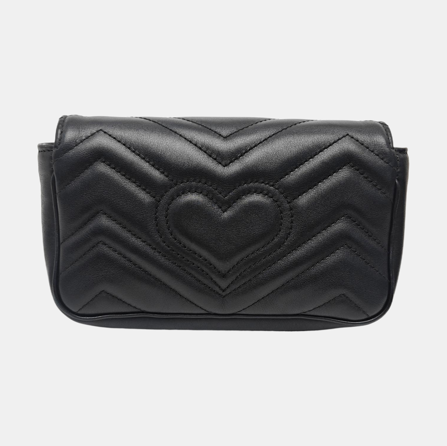 GG Marmont Mini Quilted Calfskin Black