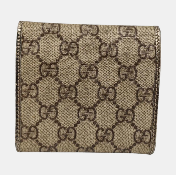 Monogram Coated Canvas Wallet Brown
