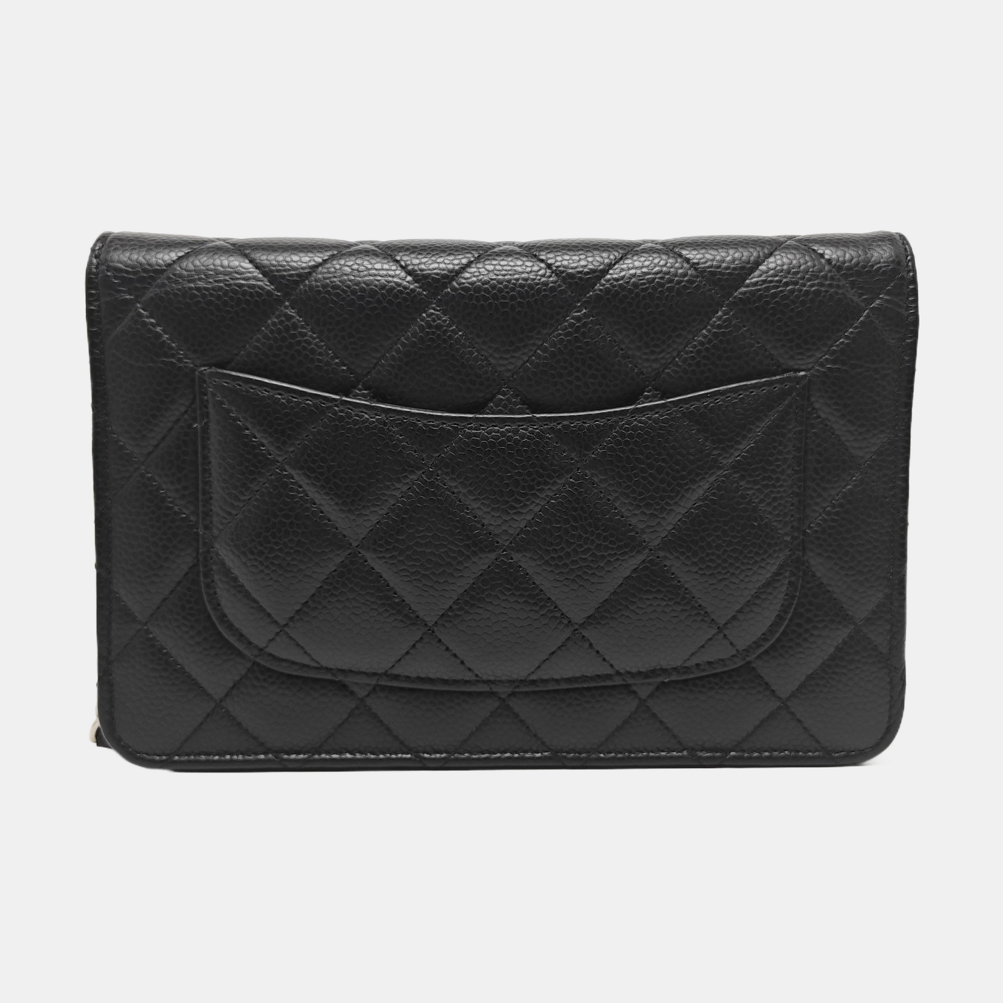 WOC Quilted Grained Calfskin Black