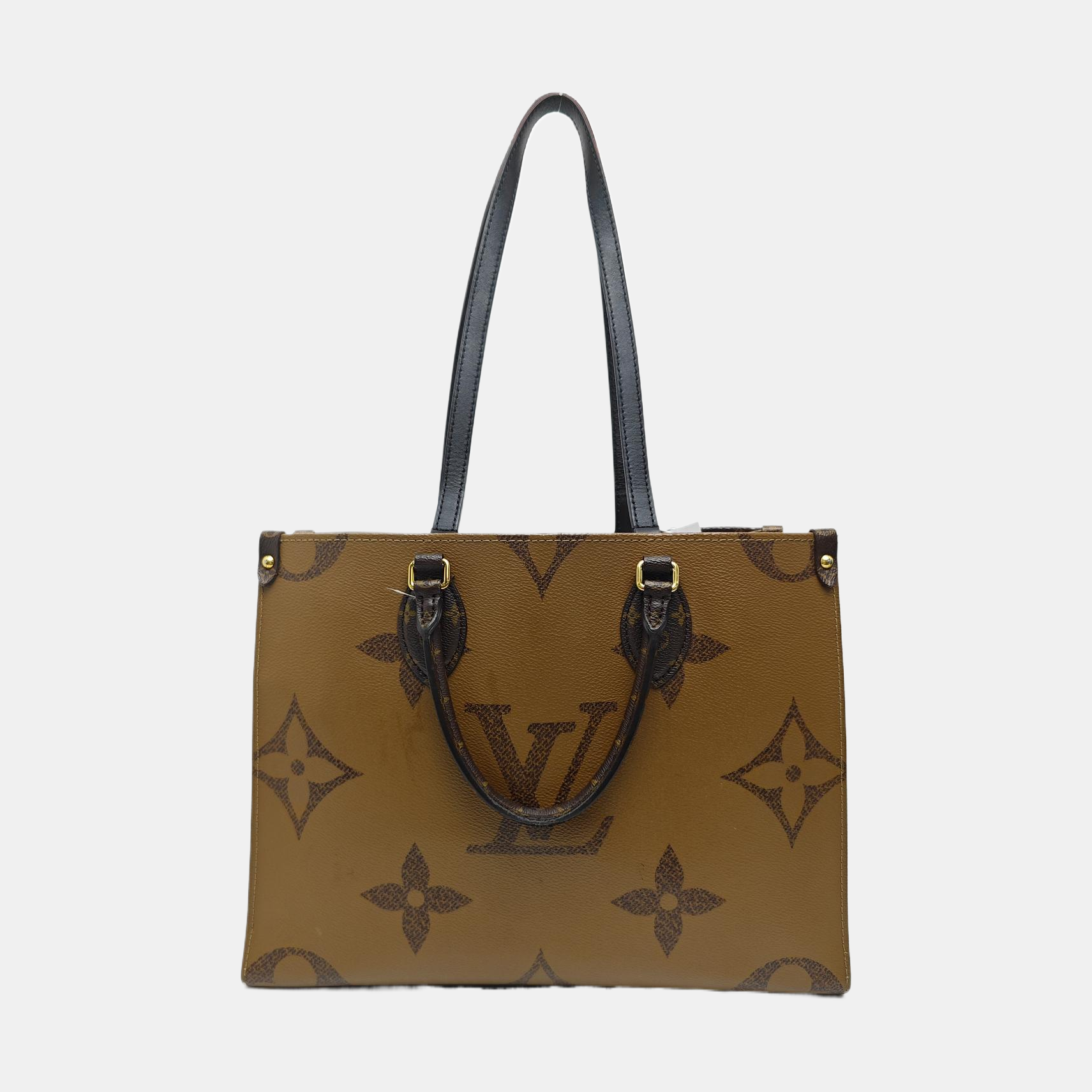 ONTHEGO MM Monogram Coated Canvas Brown