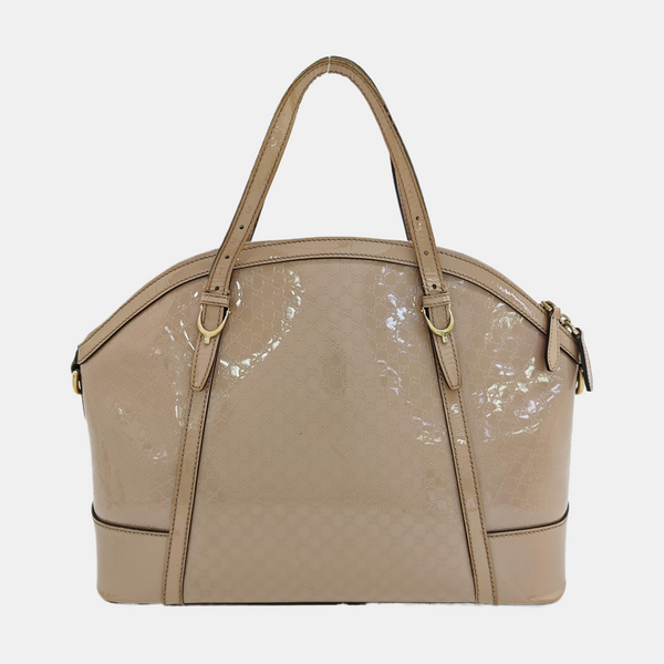 Monogram Patent Leather Shoulder Bag Pink