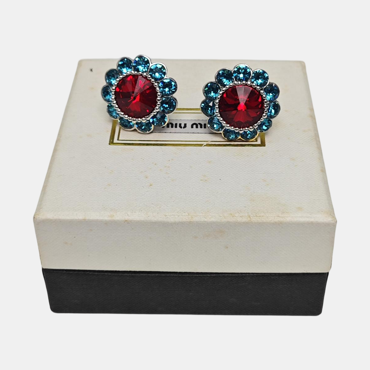 Metal Multicolor Stud Earrings