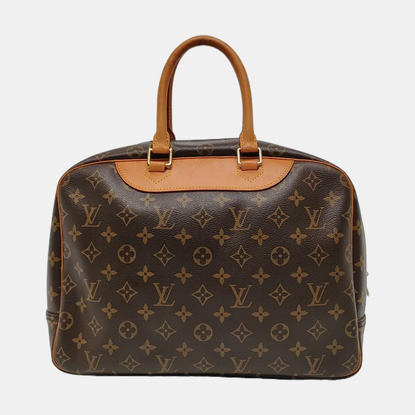 DEAUVILLE MM Monogram Coated Canvas Brown