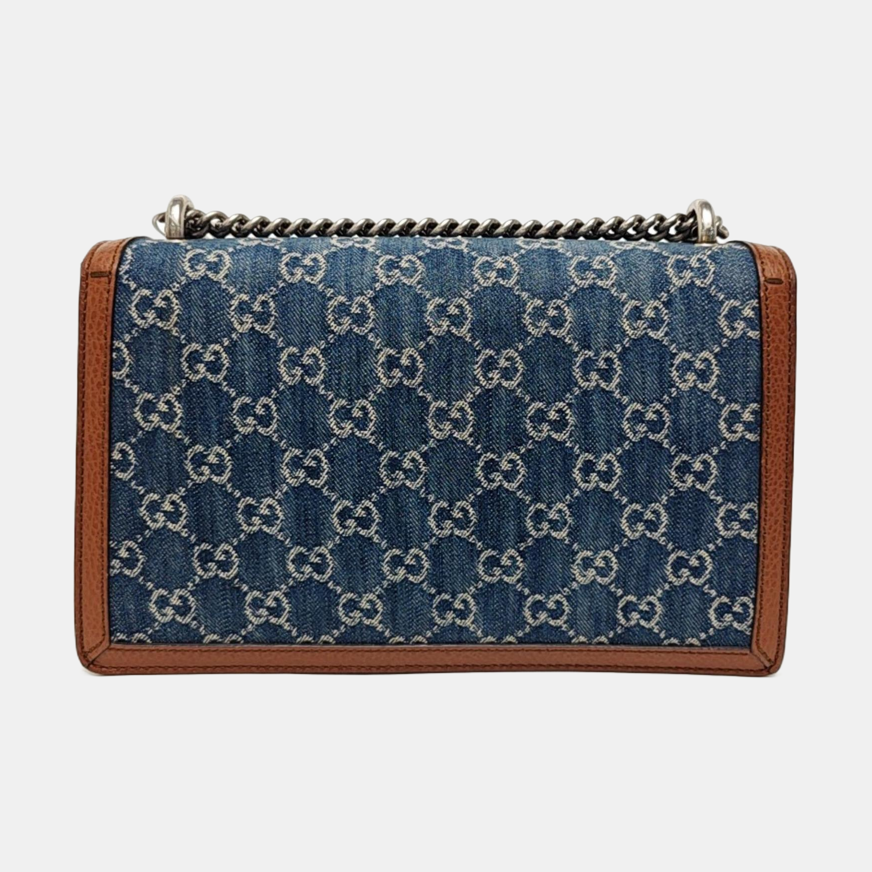 Dionysus Small Monogram Denim Blue