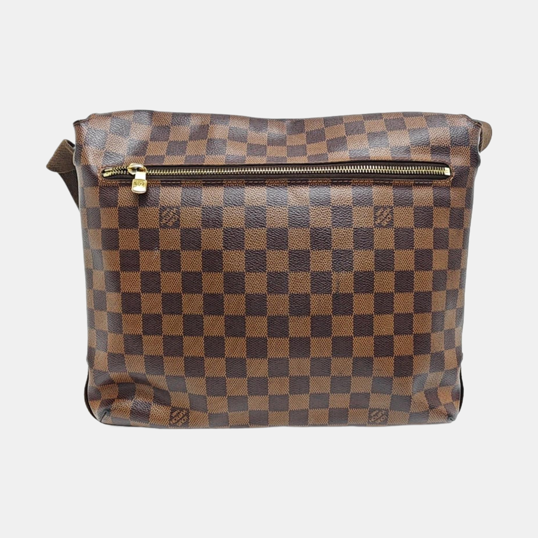 DISTRICT MM Damier Ebene Coated Canvas Brown