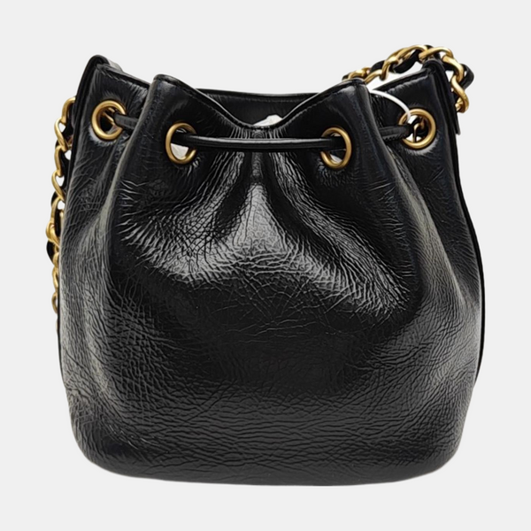 Calfskin Shoulder Bag Black