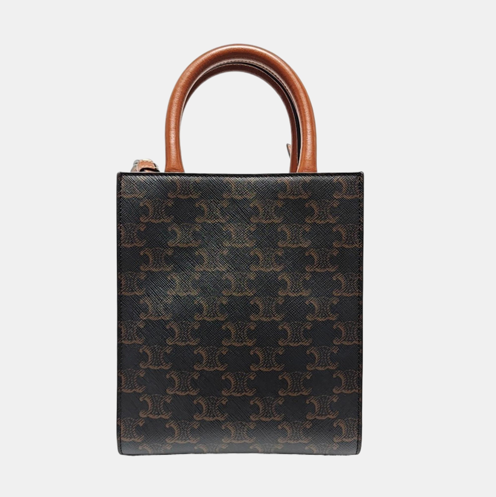 CABAS CELINE Mini Coated Canvas Brown