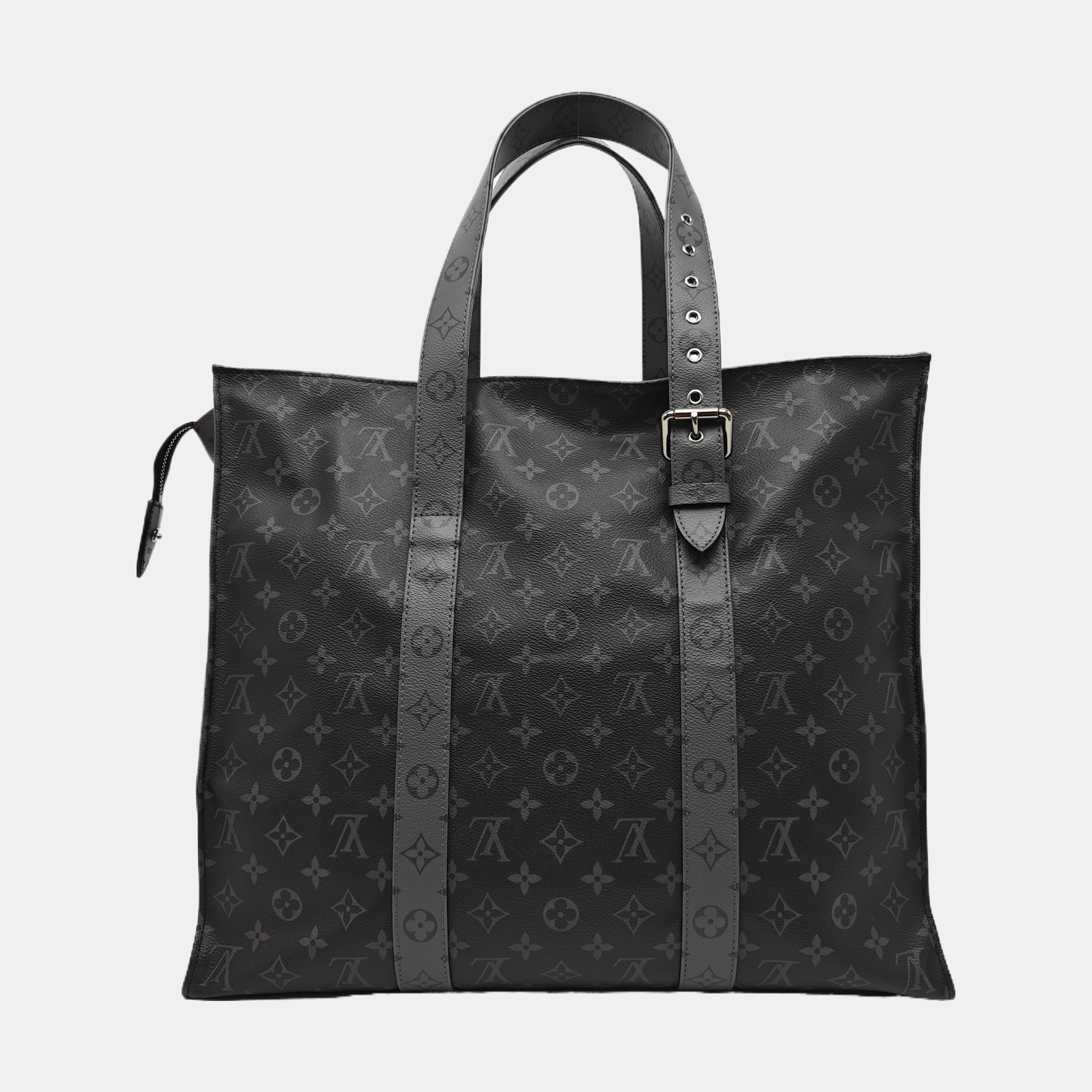 NEW CABAS ZIPPE GM Monogram Coated Canvas Gray