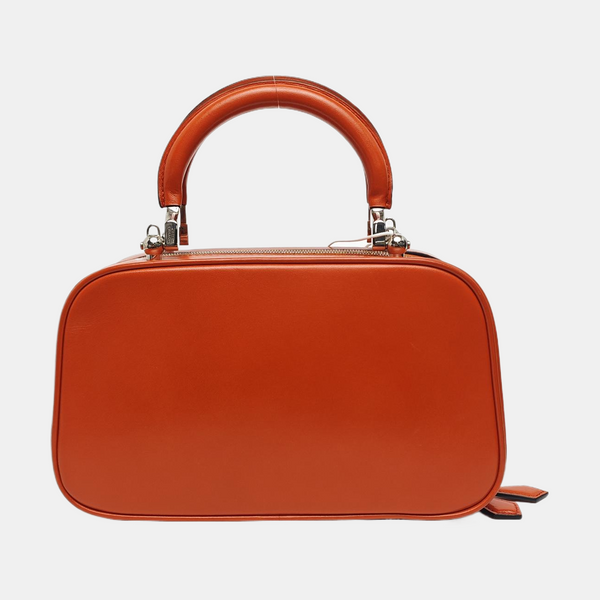 Calfskin Shoulder Bag Orange