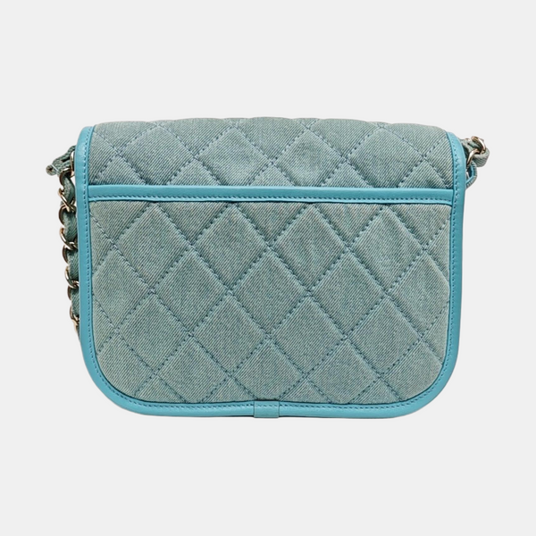 Quilted Denim Blue