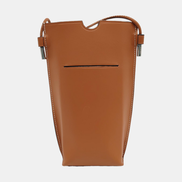 Calfskin Shoulder Bag Brown