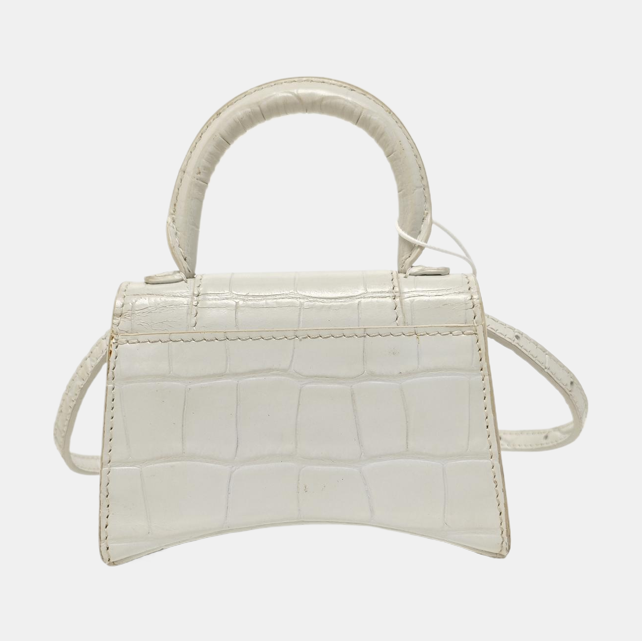 Hourglass Mini Calfskin White