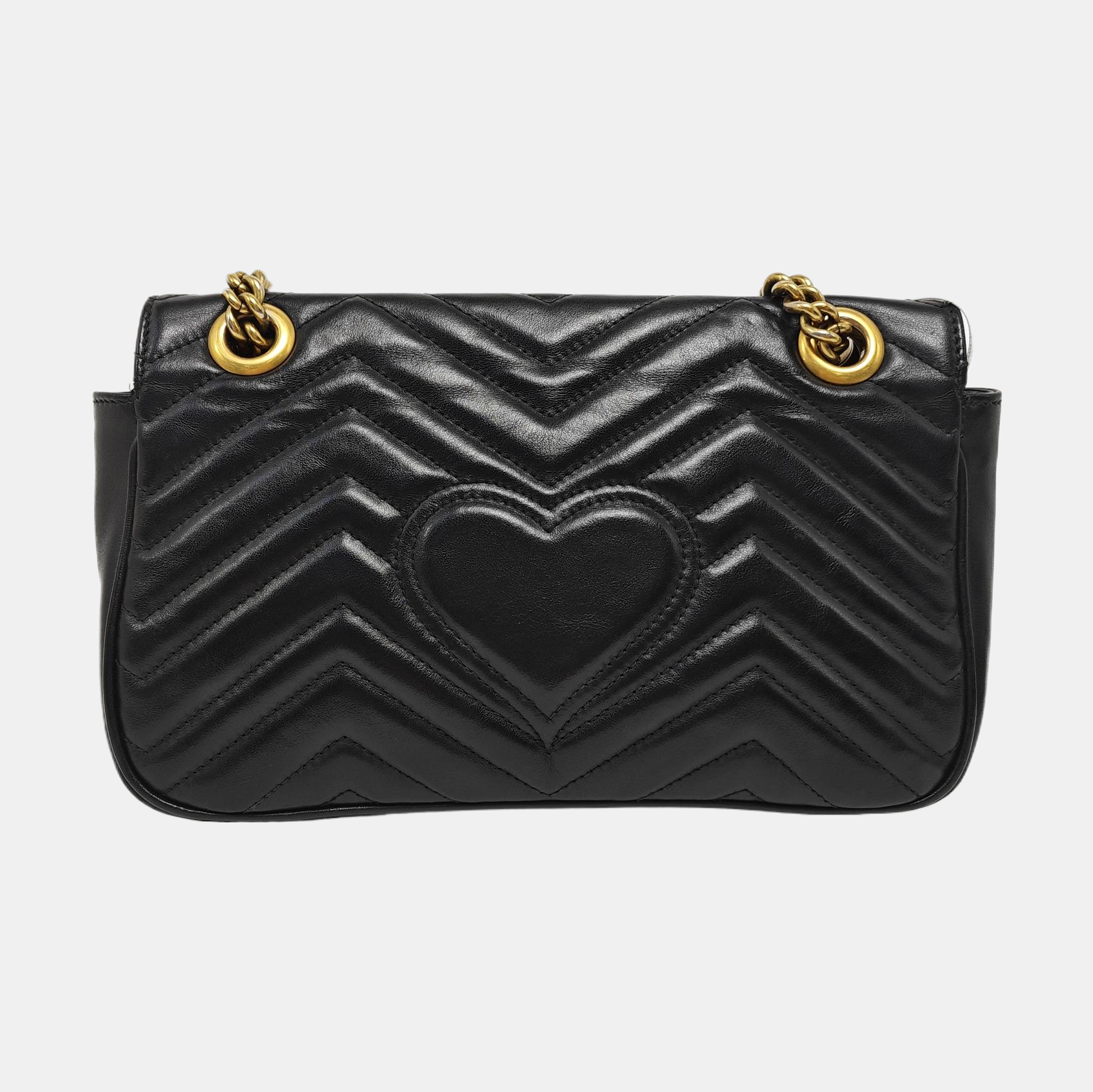 GG Marmont Medium Quilted Calfskin Black