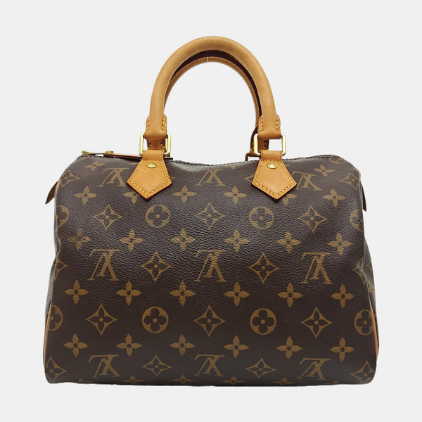 SPEEDY 25 Monogram Coated Canvas Brown