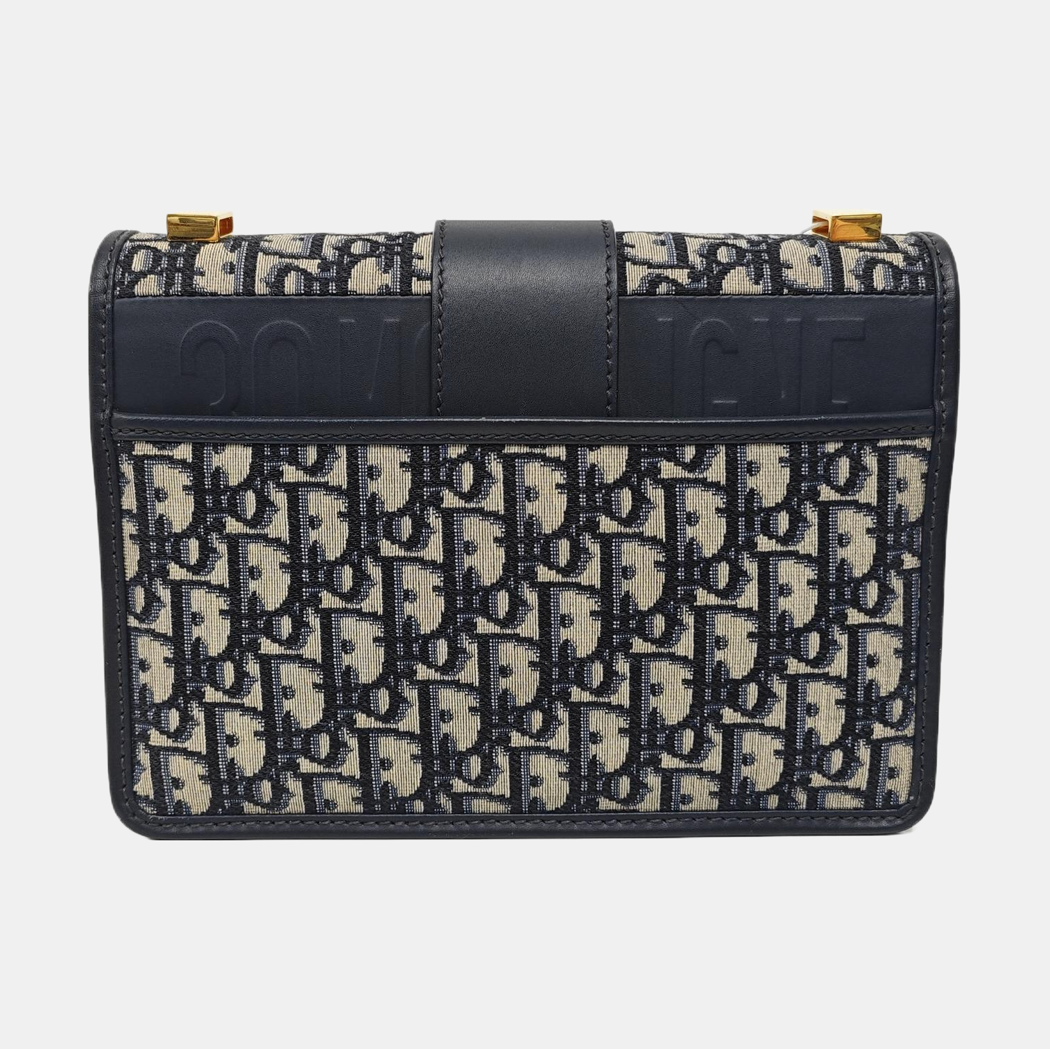 30 Montaigne Oblique Canvas Blue