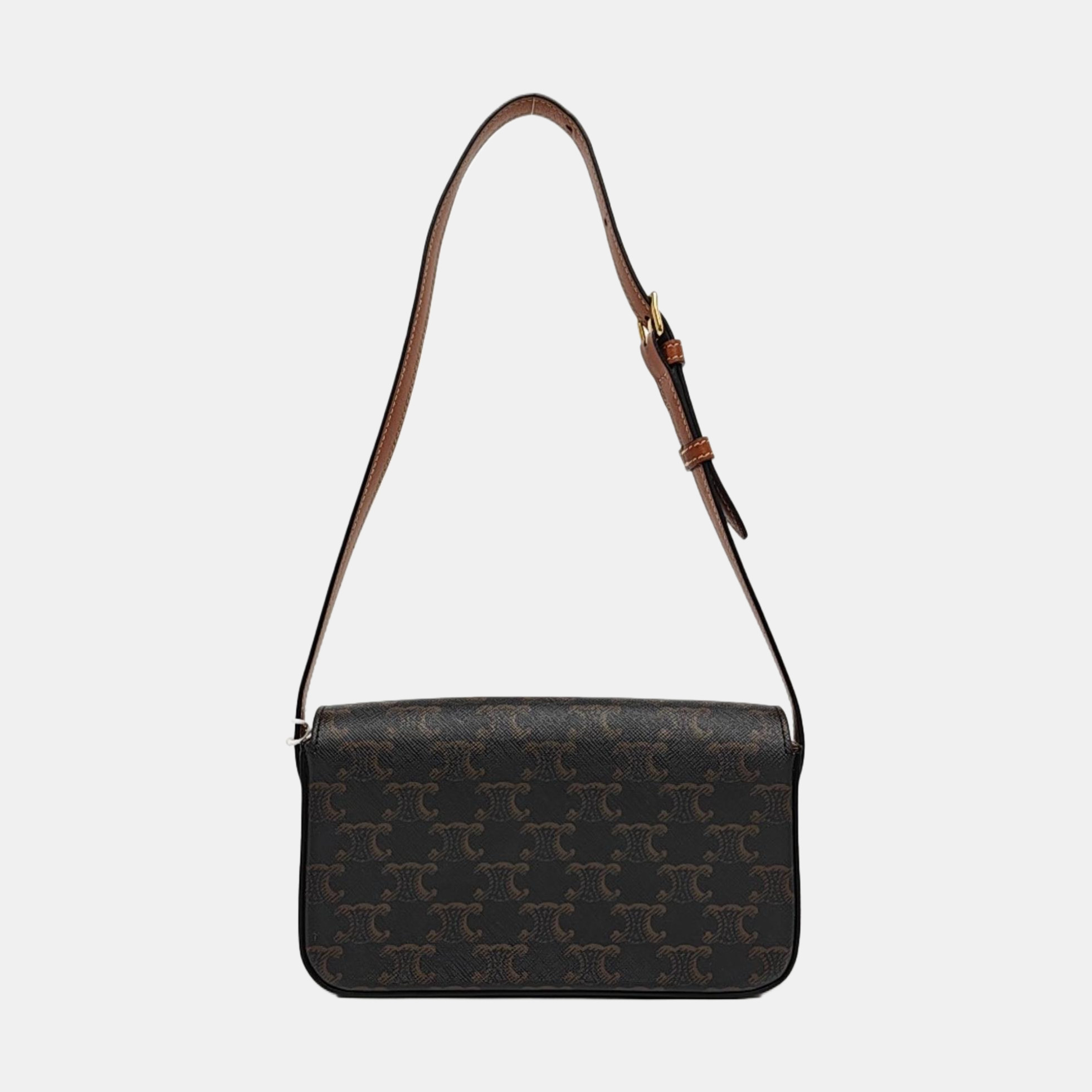TRIOMPHE Small Coated Canvas Brown