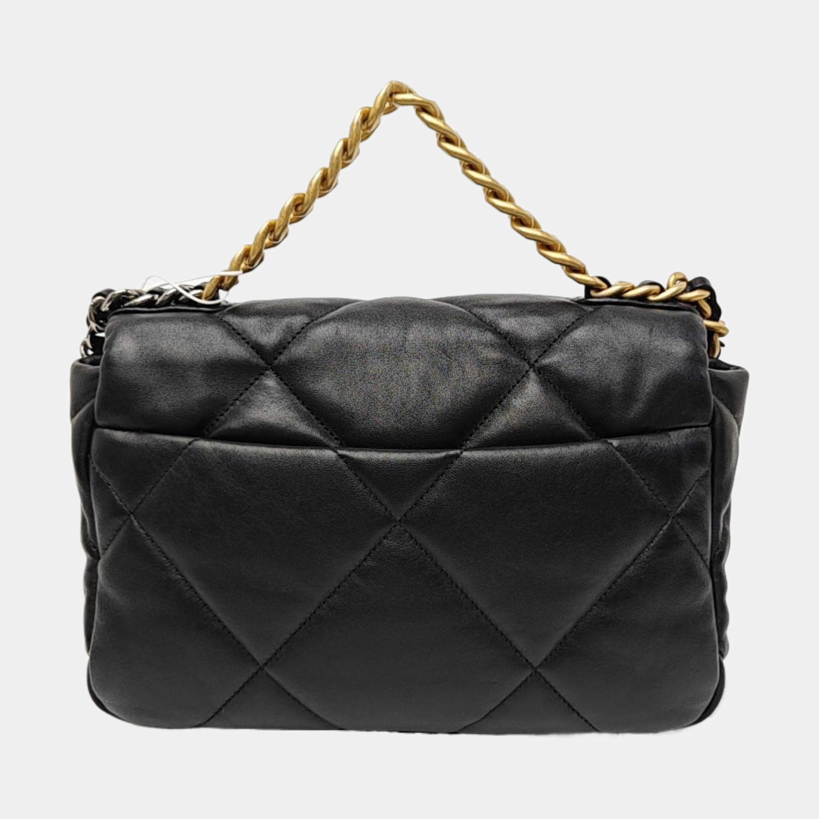 CHANEL 19 Small Quilted Lambskin Black