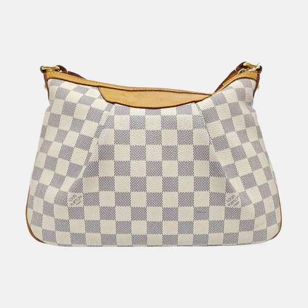 SIRACUSA PM Damier Azur Coated Canvas White