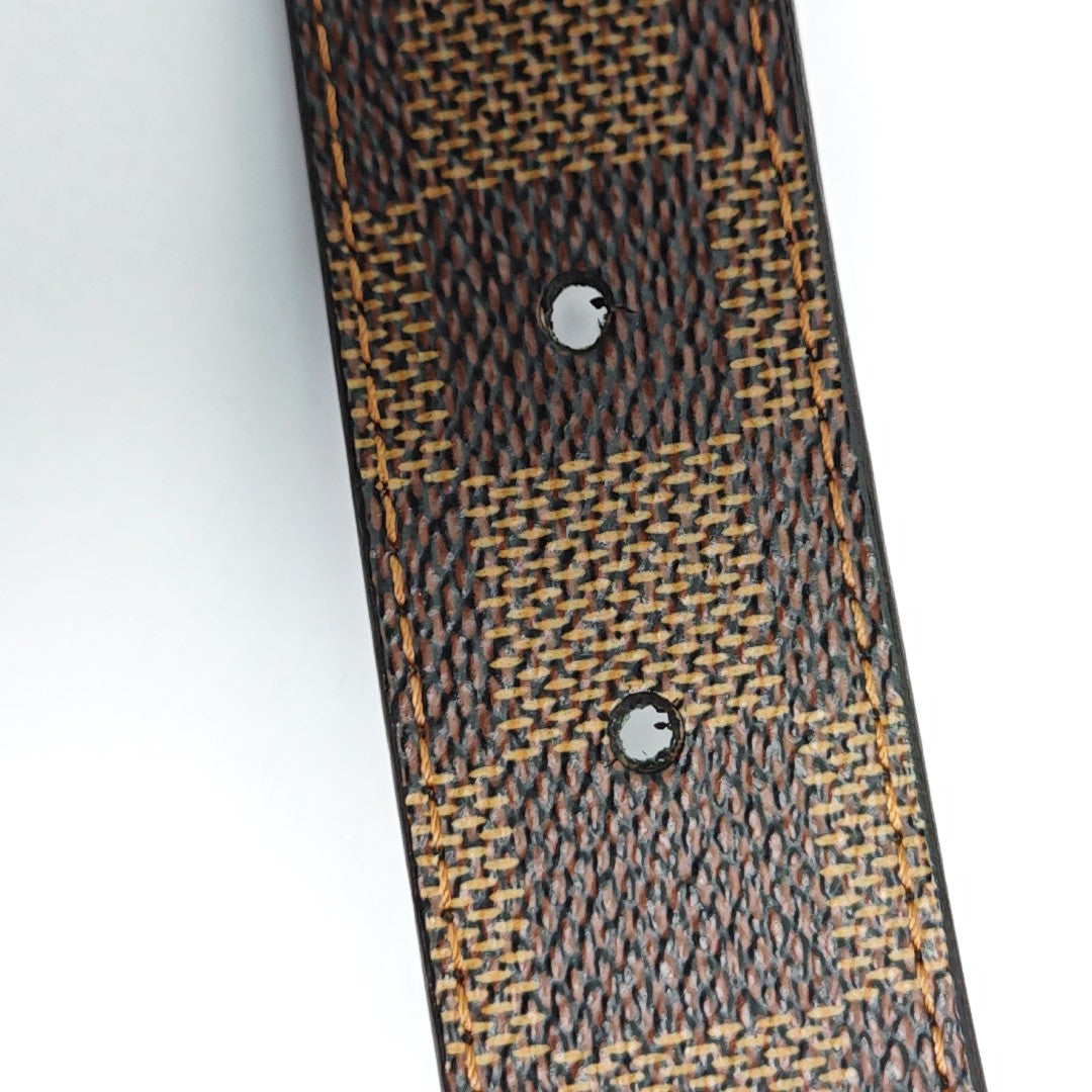 Coated Canvas Belt Brown