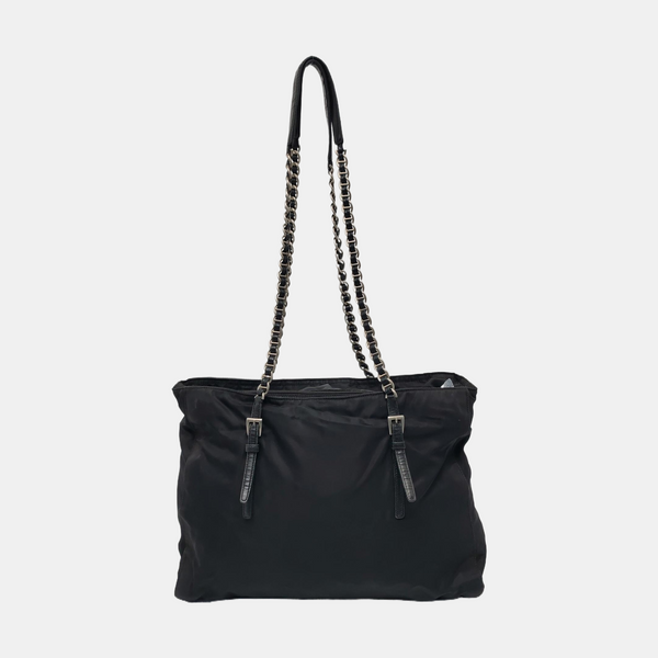 Nylon Shoulder Bag Black