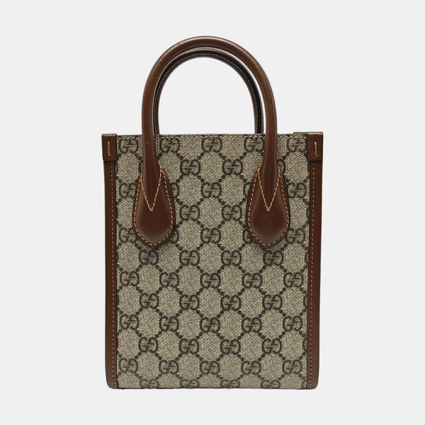 Retro Mini Monogram Coated Canvas Beige
