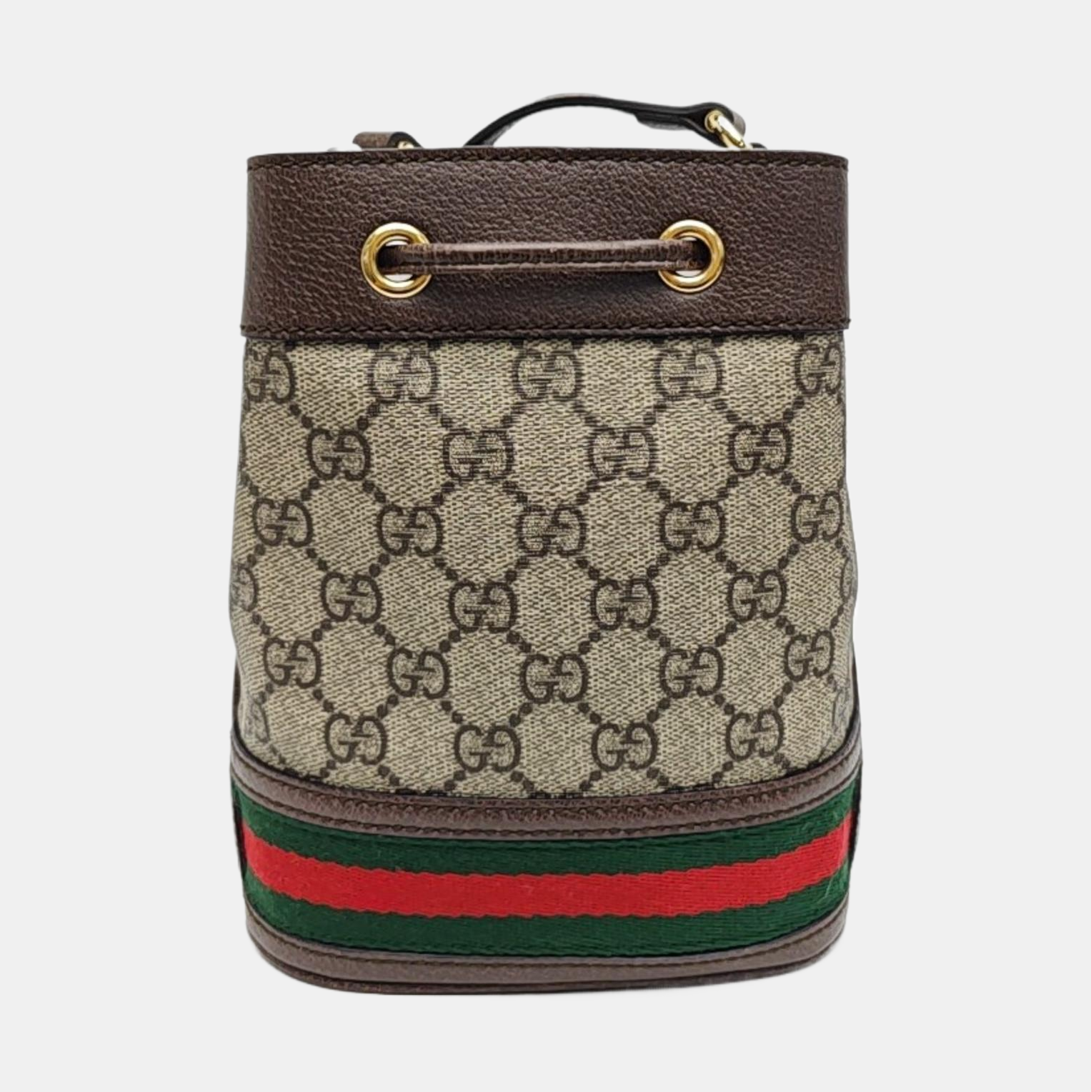 Ophidia Mini Monogram Coated Canvas Beige