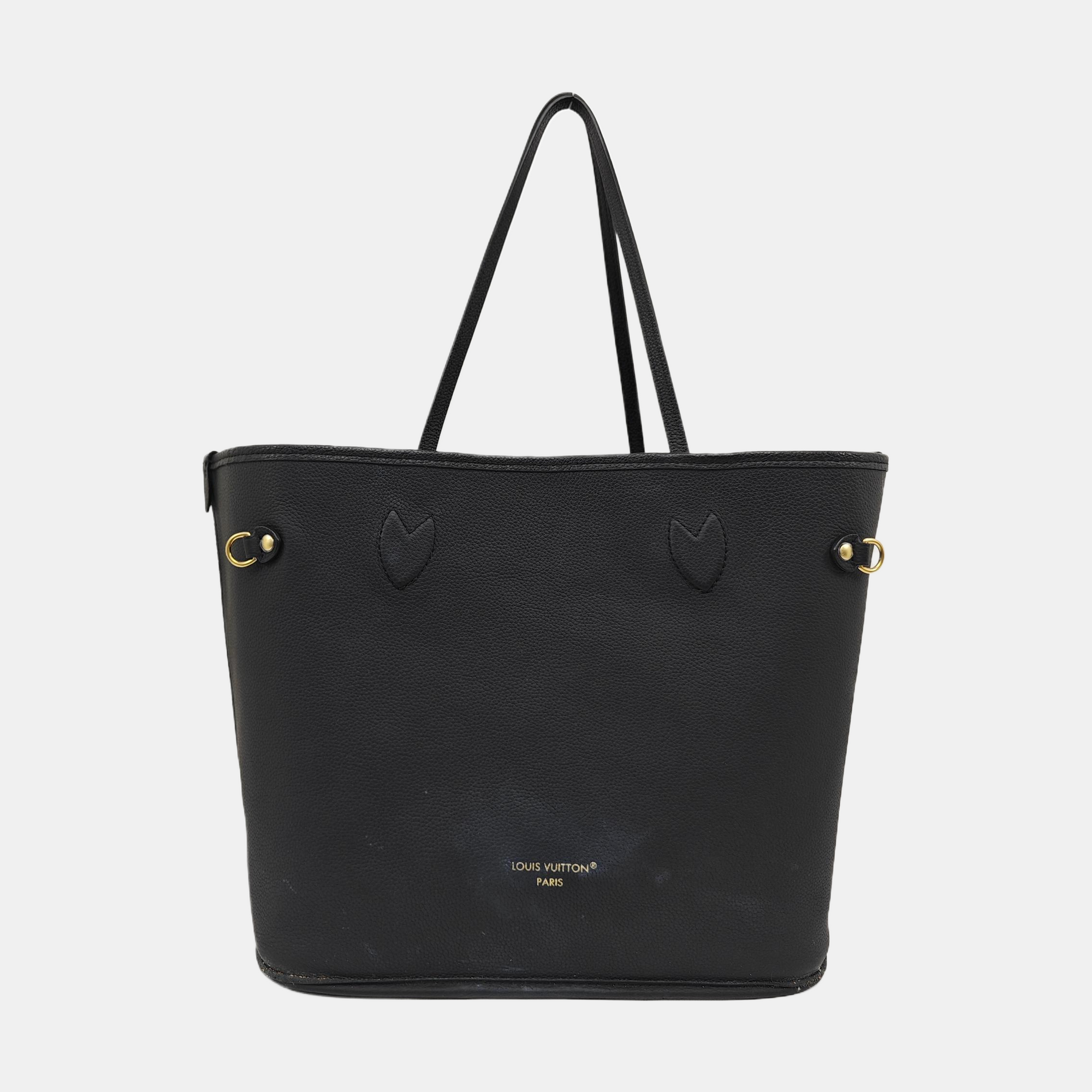 NEVERFULL INSIDE OUT MM Monogram Calfskin Black