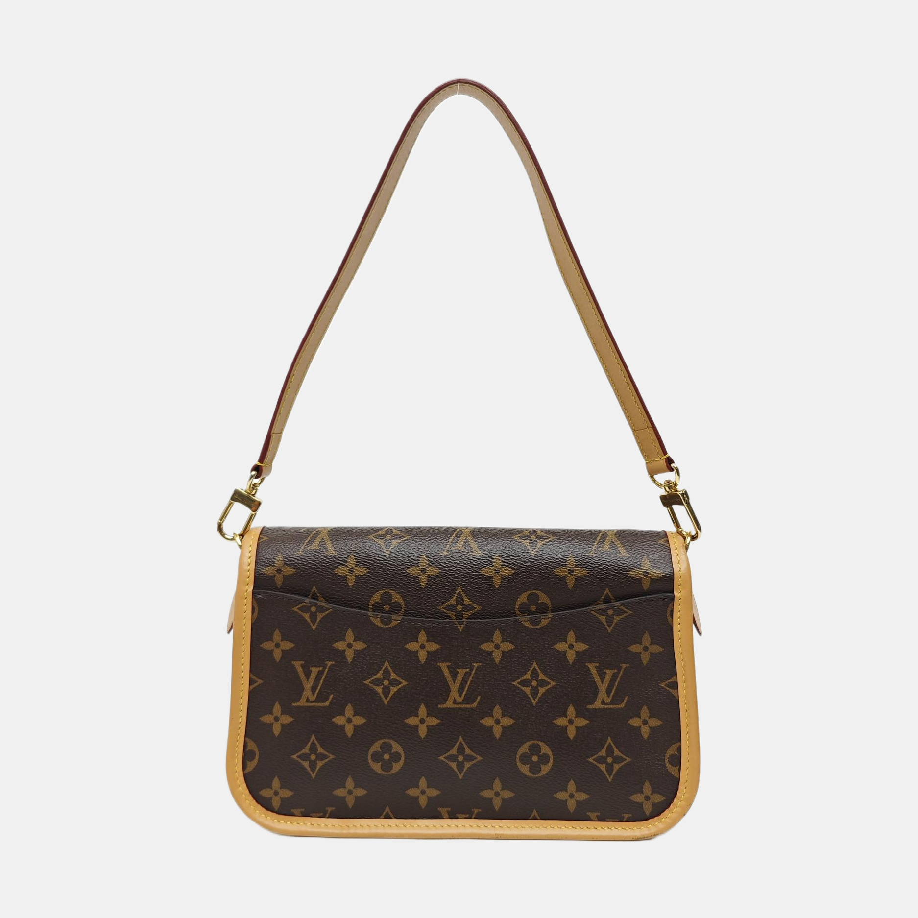 DIANE Monogram Coated Canvas Brown