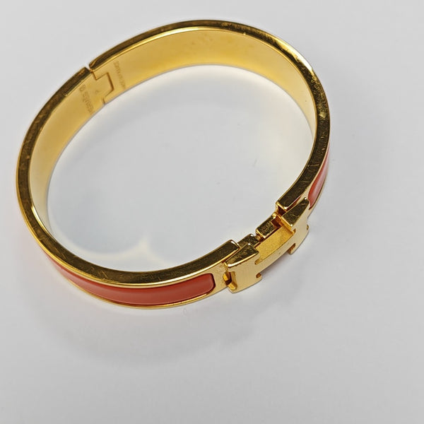 Clic H Metal Gold Bangle