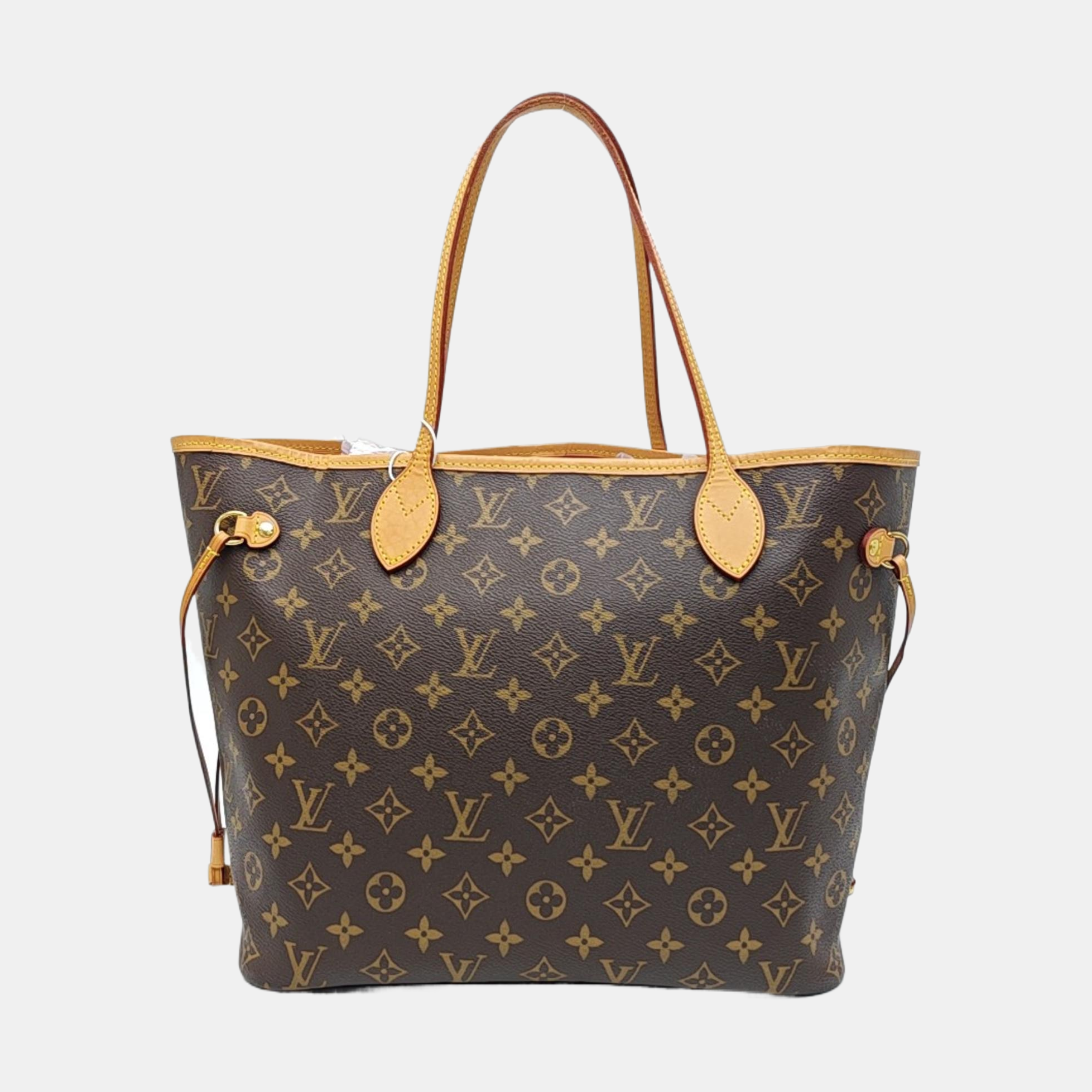 NEVERFULL MM Monogram Coated Canvas Brown