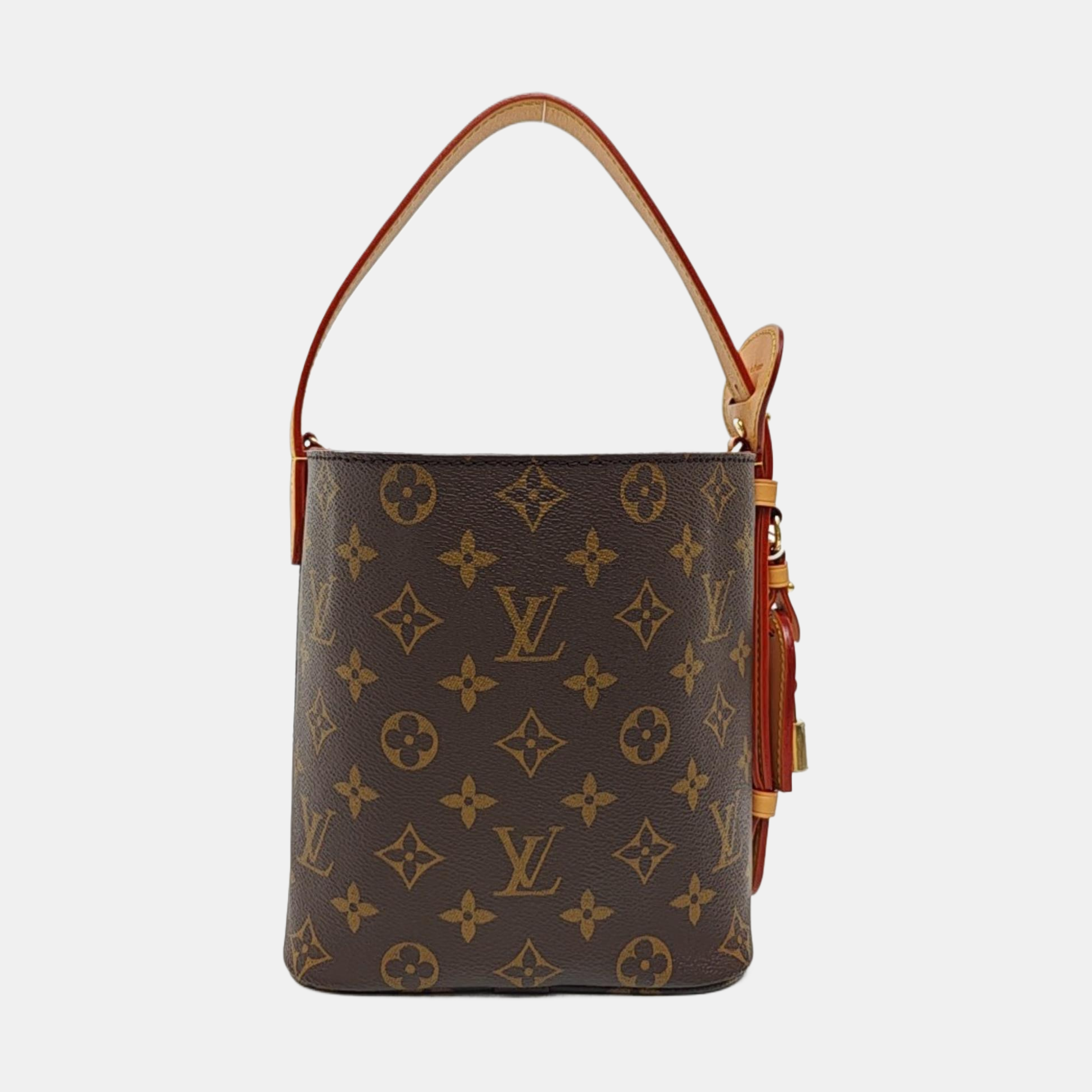 ALL IN BB Monogram Coated Canvas Brown