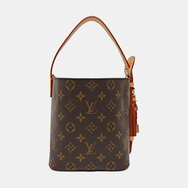 ALL IN BB Monogram Coated Canvas Brown