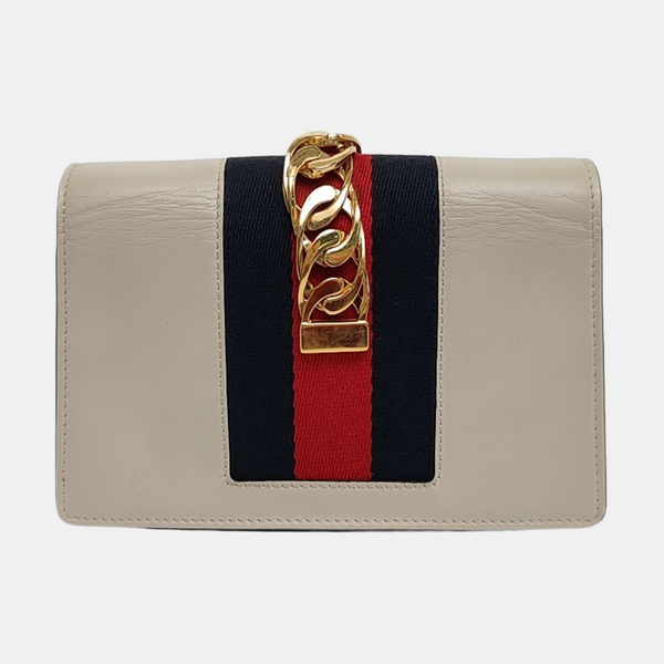 Sylvie Super Mini Calfskin White