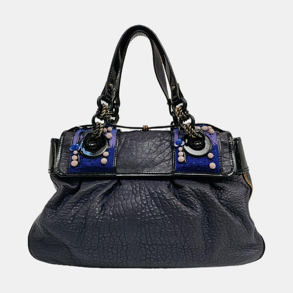 B Bag Calfskin Blue