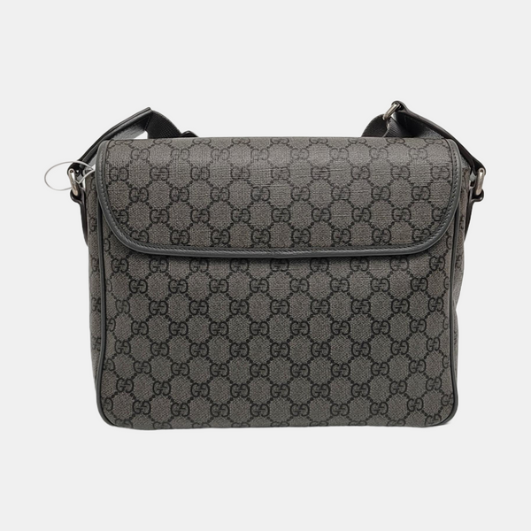 Ophidia Medium Monogram Coated Canvas Gray
