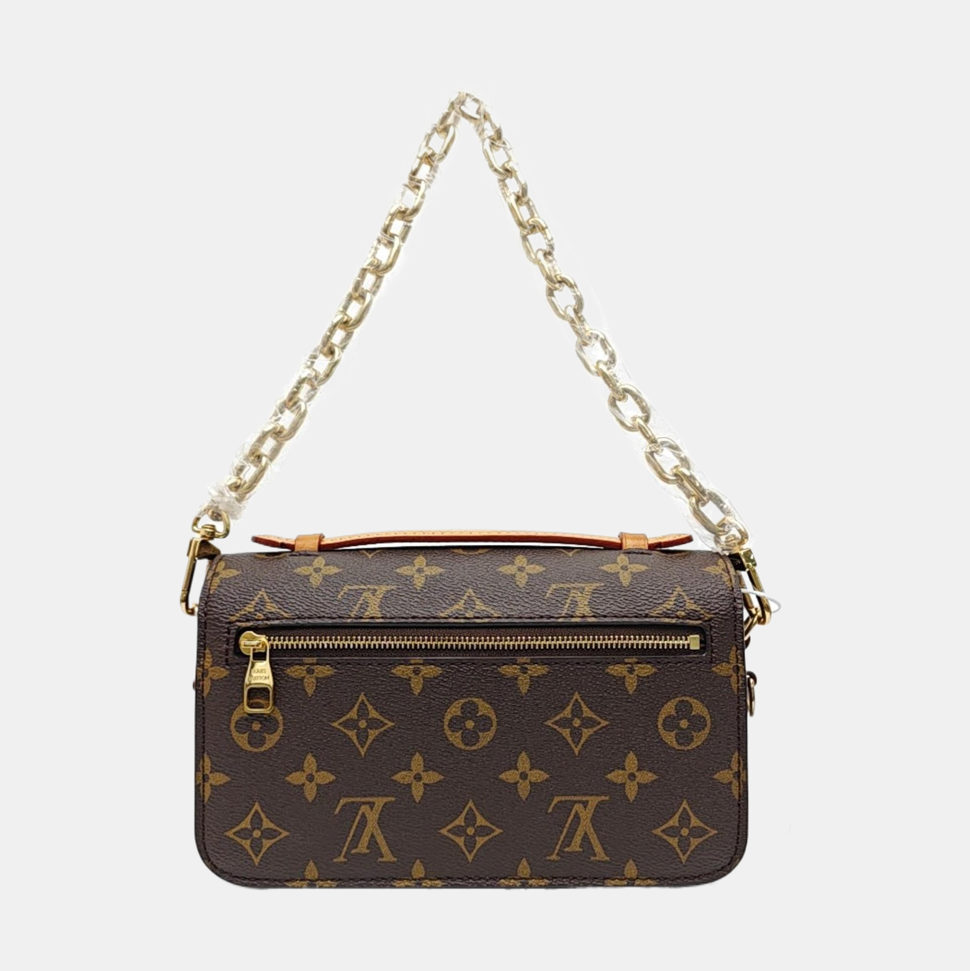 MÉTIS EAST WEST Monogram Coated Canvas Brown