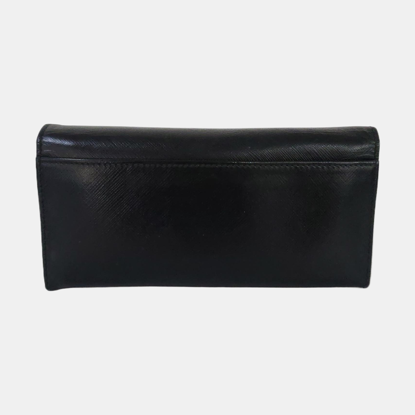 Vara Calfskin Black Wallet