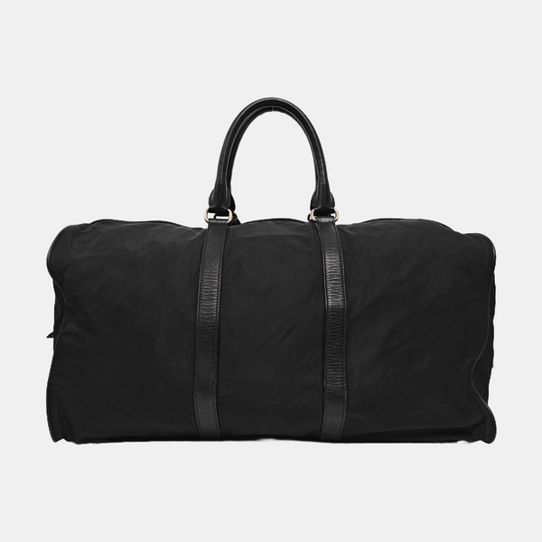 Nylon Top Handle Bag Black