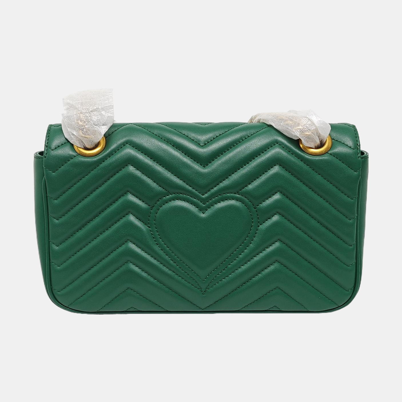 GG Marmont Medium Quilted Calfskin Green