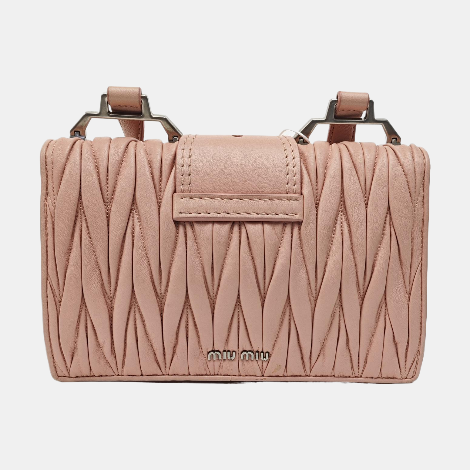 Miu Lady Quilted Lambskin Pink
