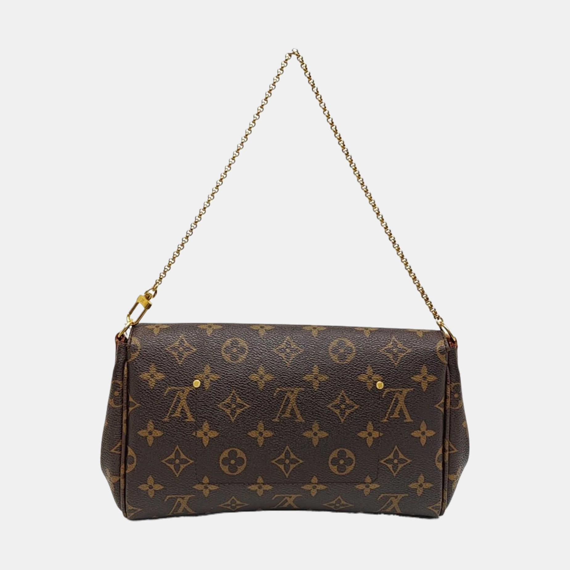 FAVORITE MM Monogram Coated Canvas Brown