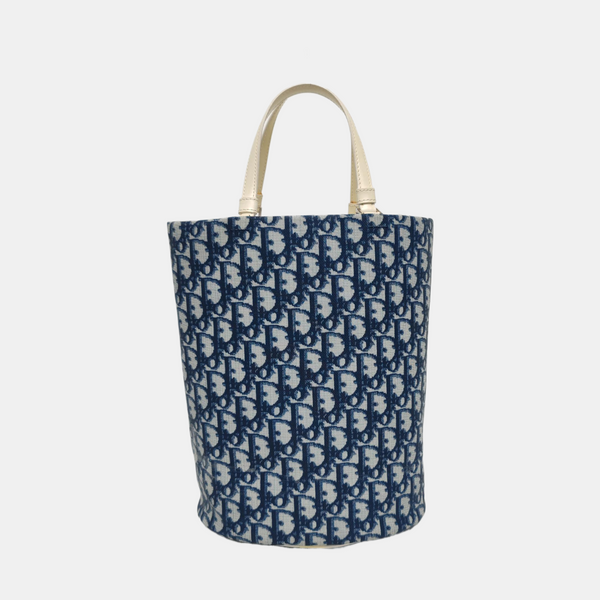 Oblique Coated Canvas Blue