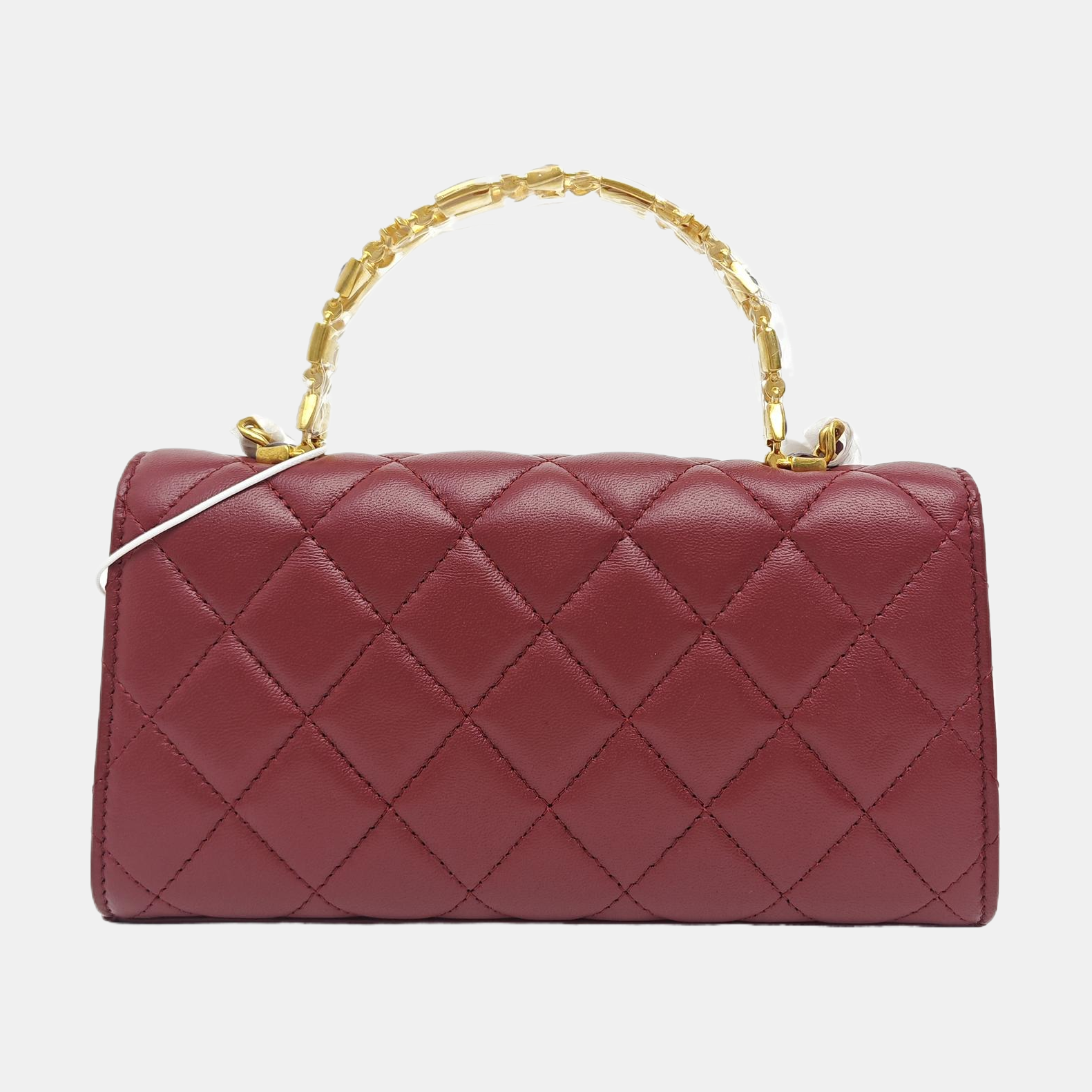 KELLY Mini Quilted Lambskin Red