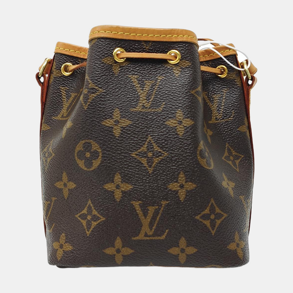 NÉONOÉ Nano Monogram Coated Canvas Brown