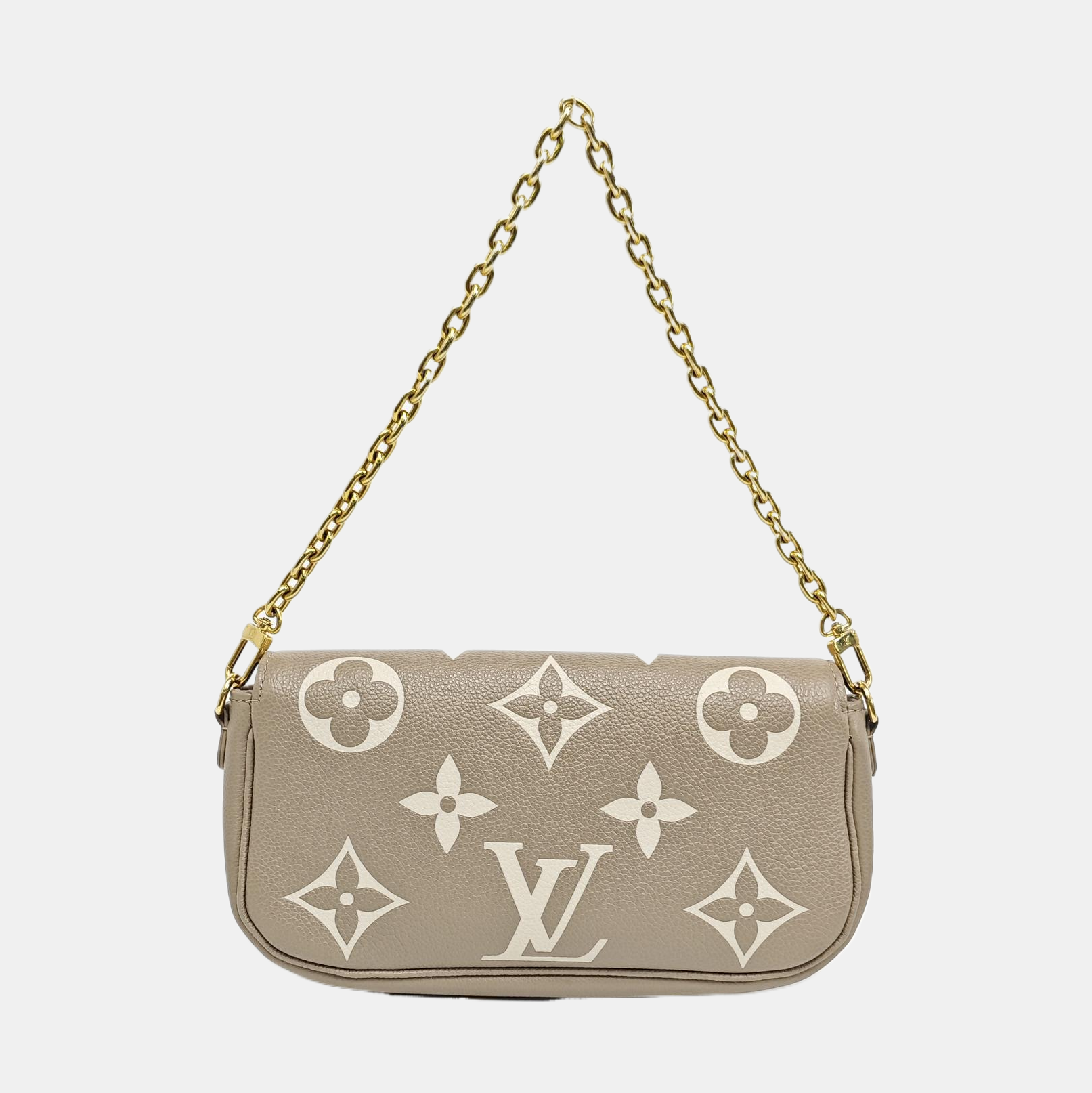 IVY Monogram Calfskin Gray