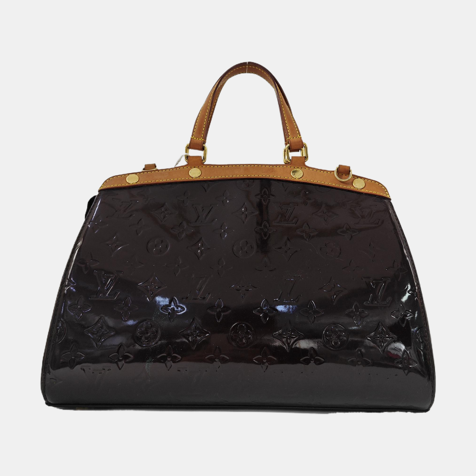 BREA MM Monogram Patent Leather Red